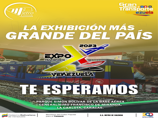 Metro de Valencia en la Expo Transporte Venezuela 2023